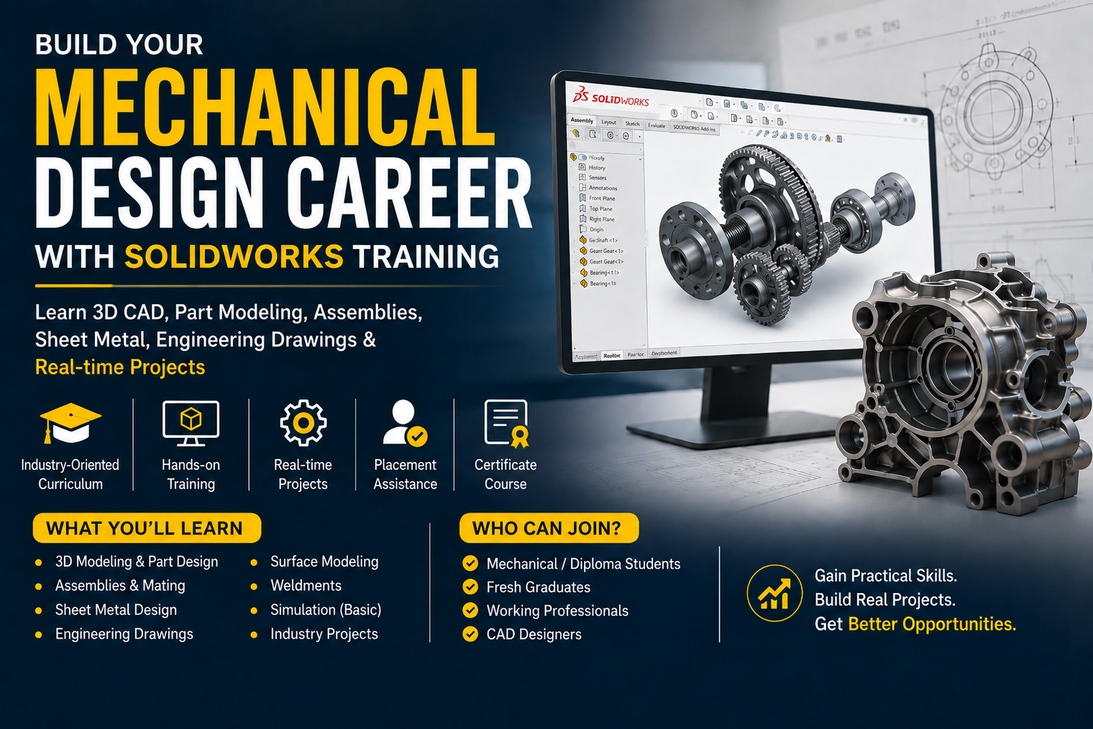 SolidWorks Course in Kasavanahalli and Doddakannelli Bangalore
